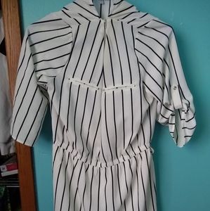 Black and White pin stripe dress